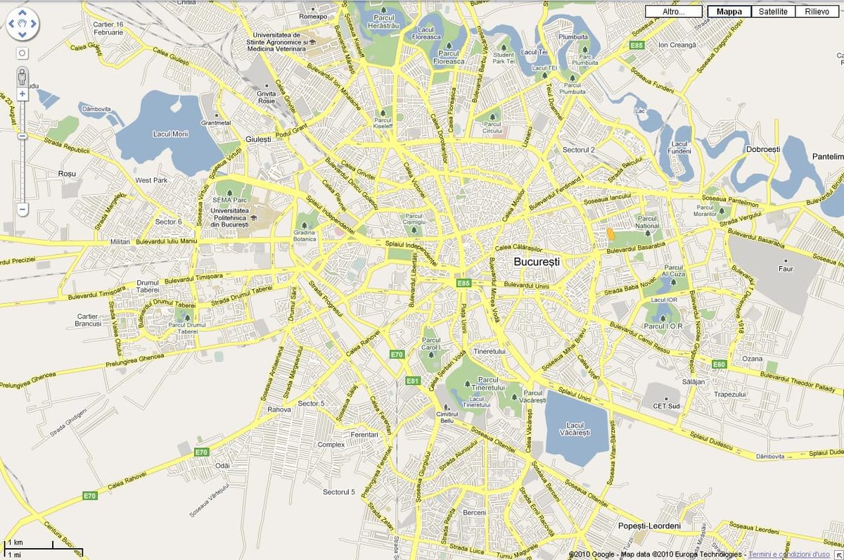 bucarest mapu