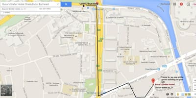 Mapa hostel bukurešti