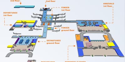 Cdg airport mapu