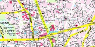 Mapa bucharest city centre