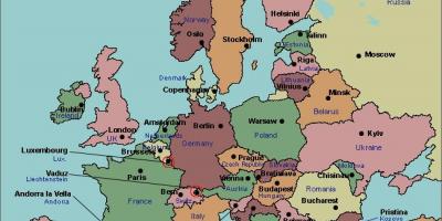 Mapa európy v bukurešti