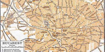 Staré mesto bukurešť mapu