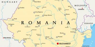 Hlavné mesto rumunska mapu